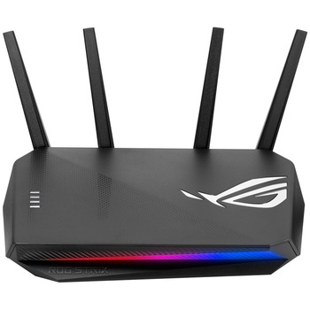 Router gaming wireless ASUS GS-AX3000, AX3000, WiFi 6, MU-MIMO, Mobile Game Mode, compatibil PS5, Instant Guard, Gear Accelerator, 4 antene Wi-Fi Router gaming wireless ASUS GS-AX3000, AX3000, WiFi 6, MU-MIMO, Mobile Game Mode, compatibil PS5, Instant Guard, Gear Accelerator, 4 antene Wi-Fi
