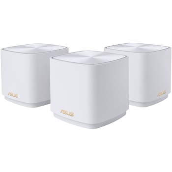 Sistem Wi-FI Mesh ASUS ZenWiFi AX Mini (XD4), AX1800, WiFi 6, Dual-band, 3pack White Sistem Wi-FI Mesh ASUS ZenWiFi AX Mini (XD4), AX1800, WiFi 6, Dual-band, 3pack White