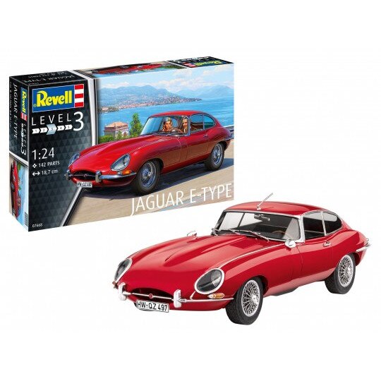 Macheta de asamblat Revell masina Jaguar E-Type (Coupé)