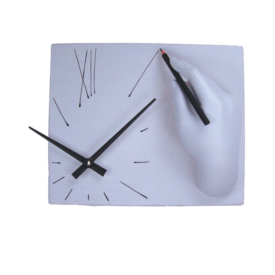 Ceas de perete Sulegno, de culoare alba, Antartidee