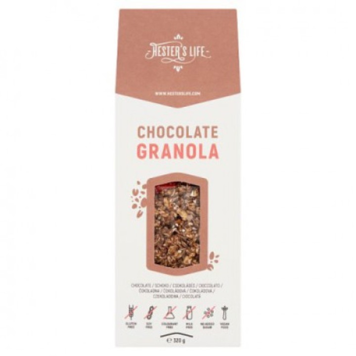 Hesters life chocolate granola csokoládés granola 320 g