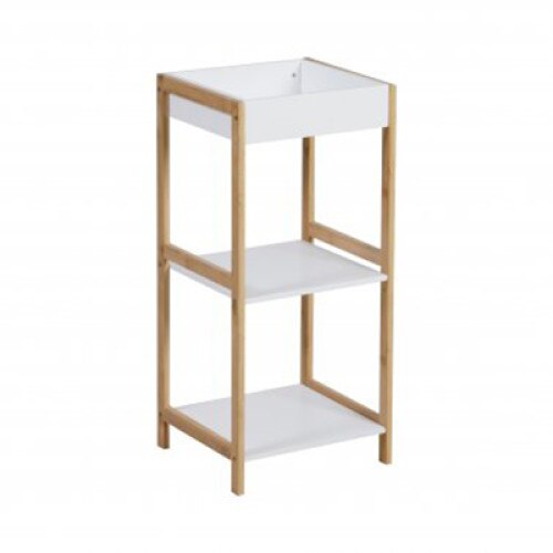 Raft din bambus Cassatex cu 3 polite, inaltimea 65 cm