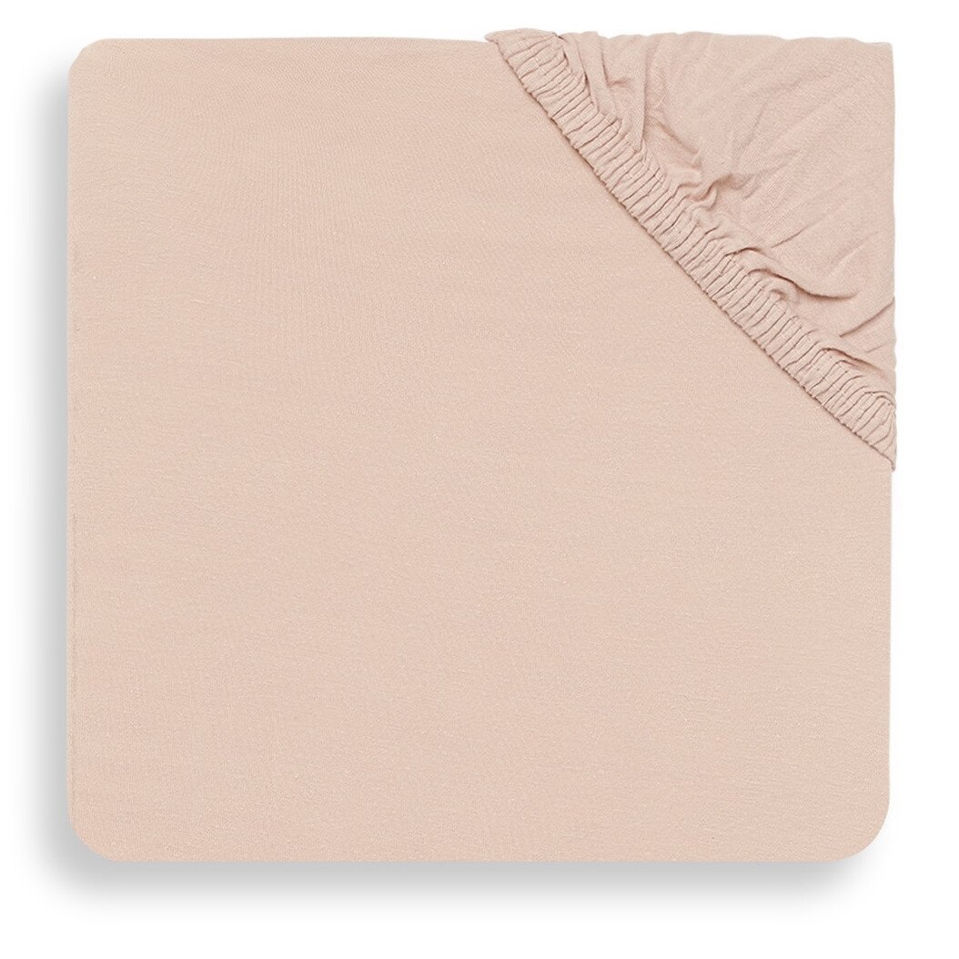 Cearsaf cu elastic, Jollein Jersey, 60x120 cm, roz