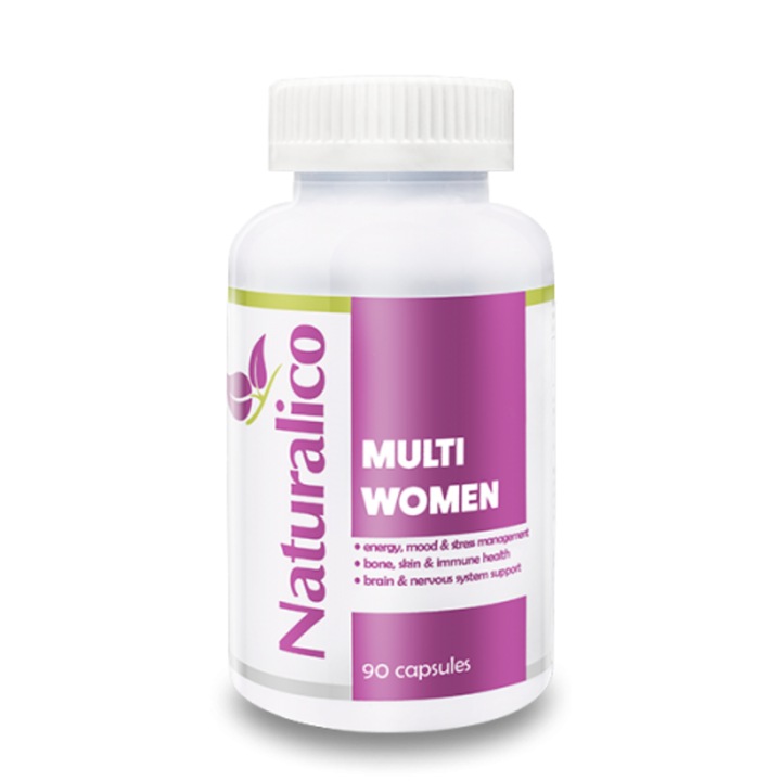 Supliment alimentar, Multivitamine pentru femei Naturalico, 90 capsule