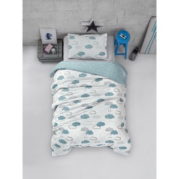 Lenjerie de pat Oyo Home, o persoana, 100%bumbac ranforce, densitate 145TC, 3 piese, cearceaf pilota 160x220, cearceaf pat 160x240cm, fata de perna 50x70cm, model nori Lenjerie de pat Oyo Home, o persoana, 100%bumbac ranforce, densitate 145TC, 3 piese, cearceaf pilota 160x220, cearceaf pat 160x240cm, fata de perna 50x70cm, model nori