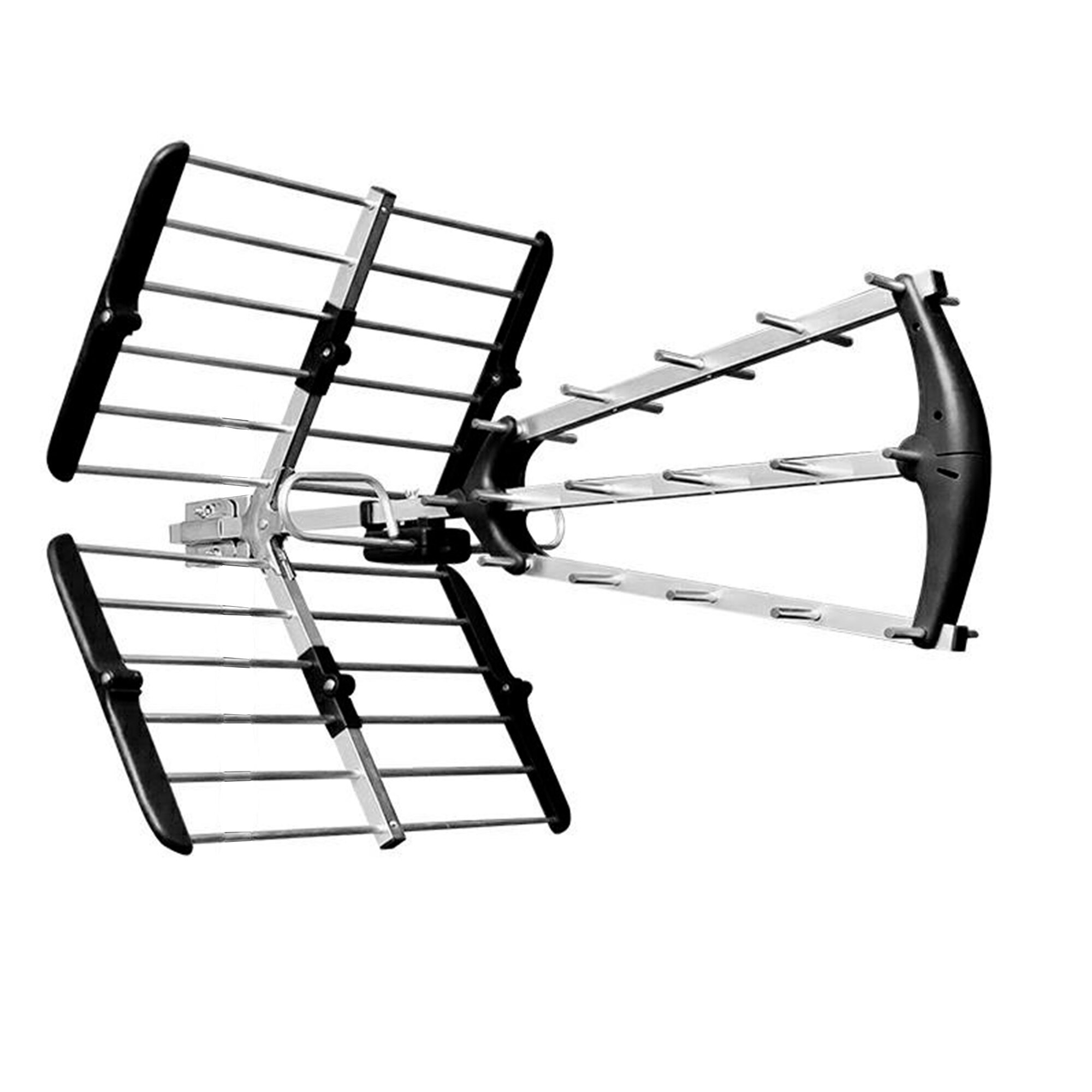 Antena TV PNI ATD 23S DVB-T cu amplificator 10-20 dB, pentru semnal TV digital, UHF, 29 elementi, negru