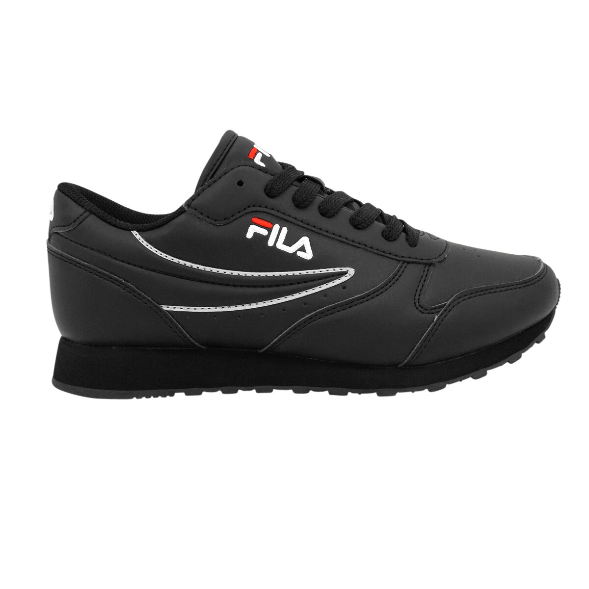 Pantofi sport Fila Orbit Low, 40, Material sintetic, Negru