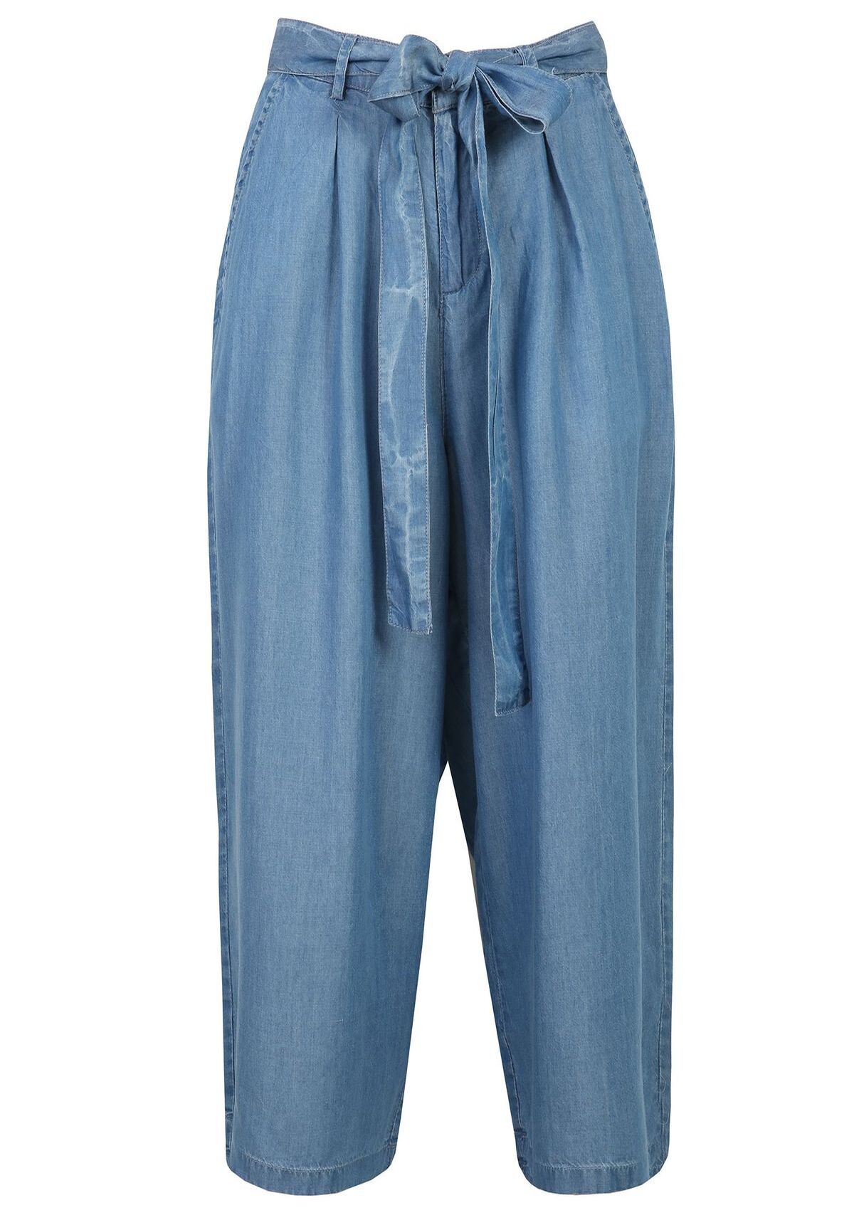 Pantaloni 3/4 femei, TOP SECRET, SSP3272, Albastru, 34