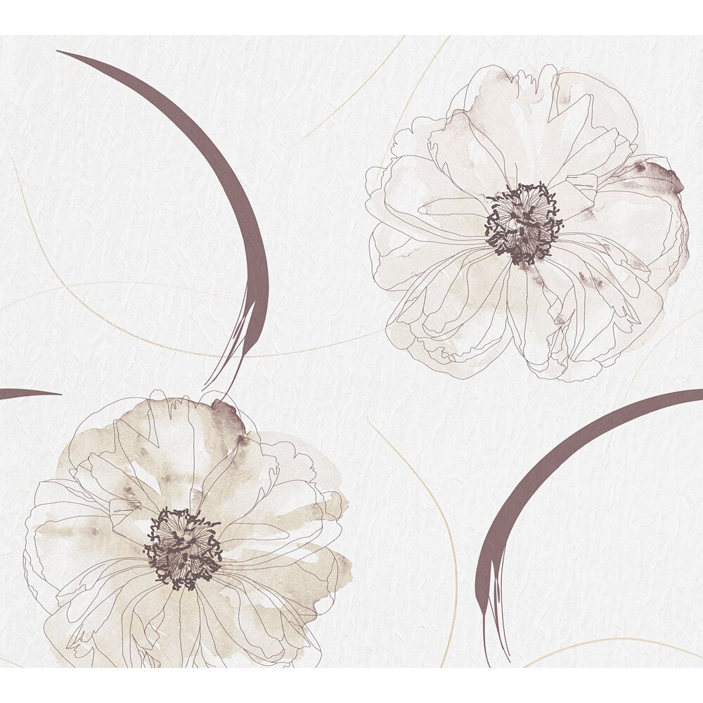 Tapet, AS Creation 940883, Bej/Maro/Crem, 10.05 x 0.53 m