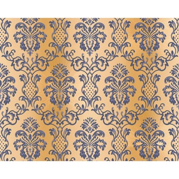 Tapet, AS Creation 335454, Albastru/Maro, 10.05 x 0.53 m Tapet, AS Creation 335454, Albastru/Maro, 10.05 x 0.53 m