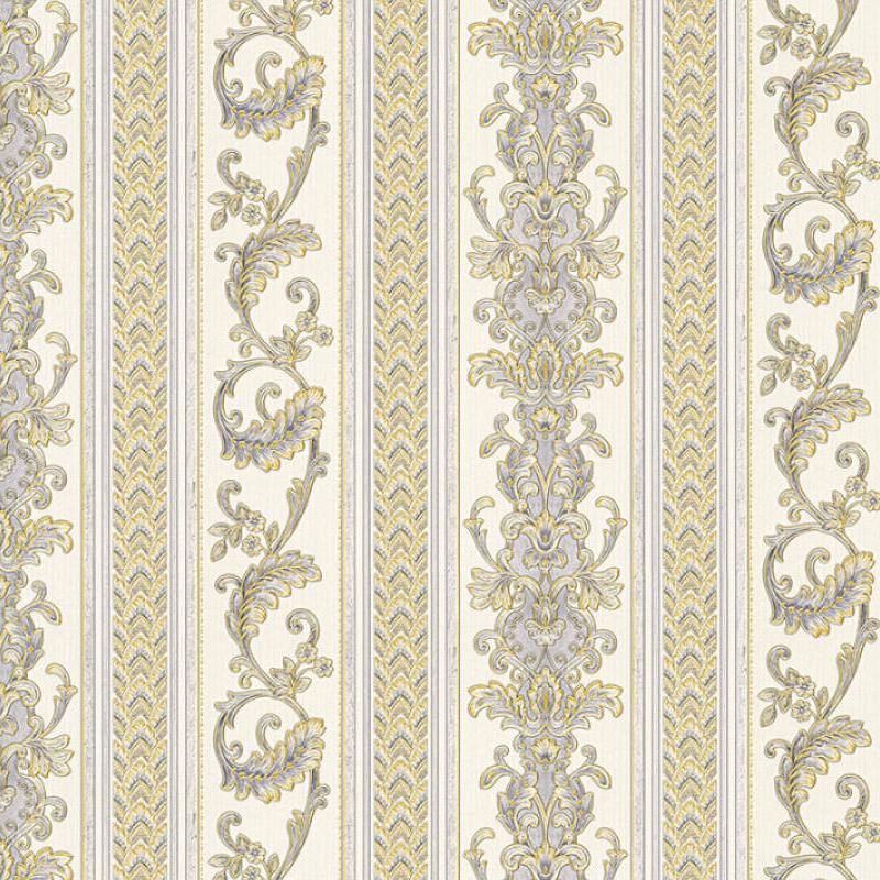 Tapet, AS Creation 335472, Albastru/Crem/Galben, 10.05 x 0.53 m