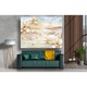Tablou canvas - Abstract flori crem, 90x50 cm