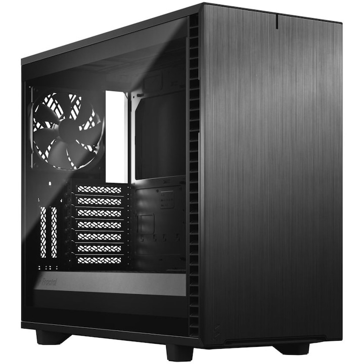 Компютърна кутия Fractal Define 7 TG Light Tint, Mid Tower, Без захранващ блок, E-ATX, Black