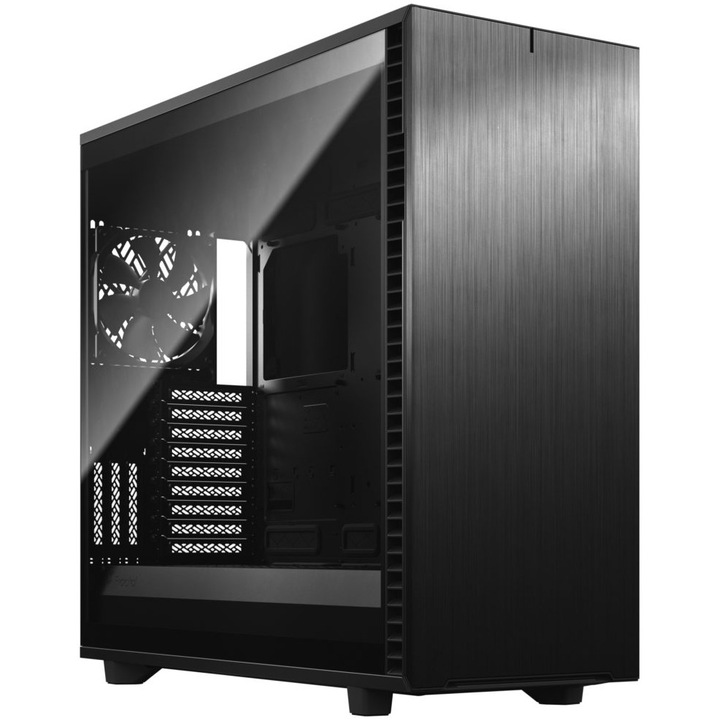 Компютърна кутия Fractal Define 7 XL TG Light Tint, Mid Tower, Без захранващ блок, E-ATX, Black