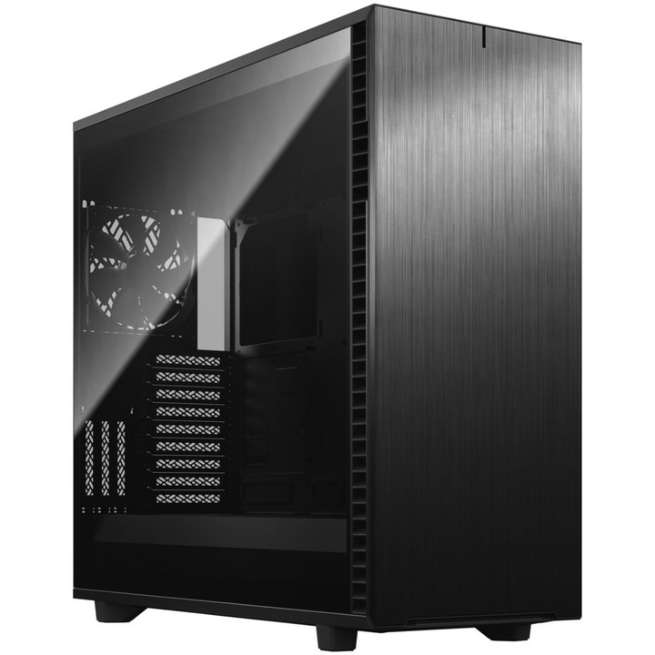 Компютърна кутия Fractal Define 7 XL TG Dark Tint, Mid Tower, Без захранващ блок, E-ATX, Black