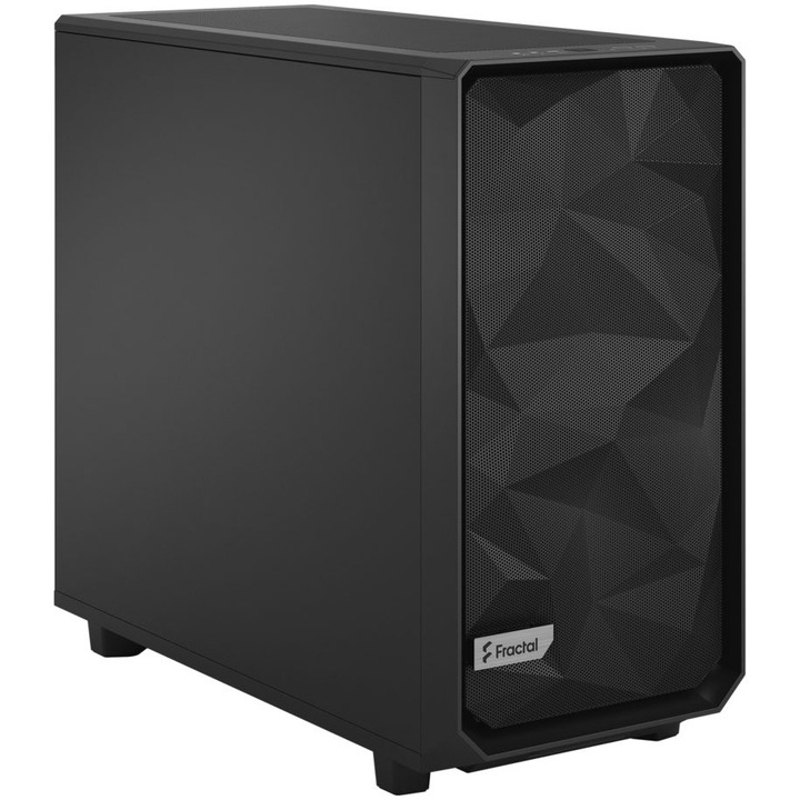 Компютърна кутия Fractal Meshify 2 Solid, Mid Tower, Без захранващ блок, E-ATX, Black