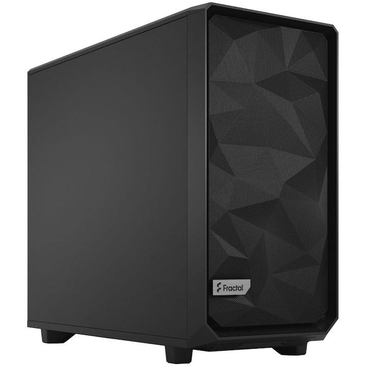 Компютърна кутия Fractal Meshify 2 Solid, Mid Tower, Без захранващ блок, E-ATX, Black