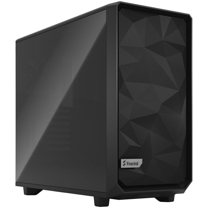 Компютърна кутия Fractal Meshify 2 TG Dark Tint, Mid Tower, Без захранващ блок, E-ATX, Black