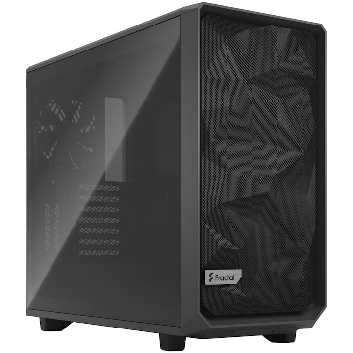 Компютърна кутия Fractal Meshify 2 TG Light Tint, Mid Tower, Без захранващ блок, E-ATX, Gray