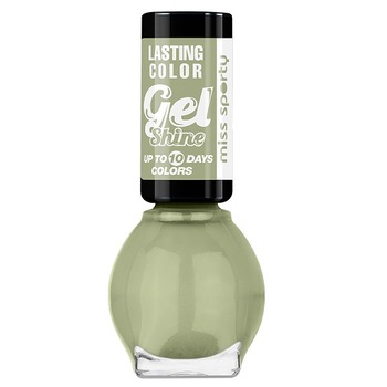 Lac de unghii Miss Sporty Lasting Color Gel Shine 565 Green Runaway, 7 ml Lac de unghii Miss Sporty Lasting Color Gel Shine 565 Green Runaway, 7 ml