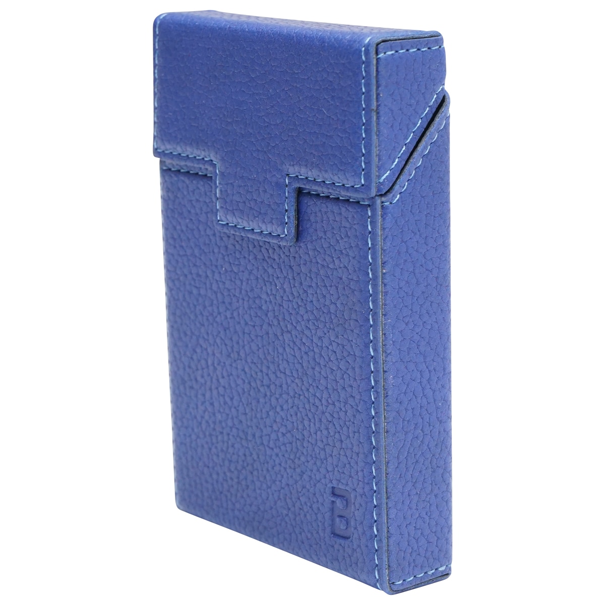 Husa albastra din piele pentru pachet de tigari P27 Breckner