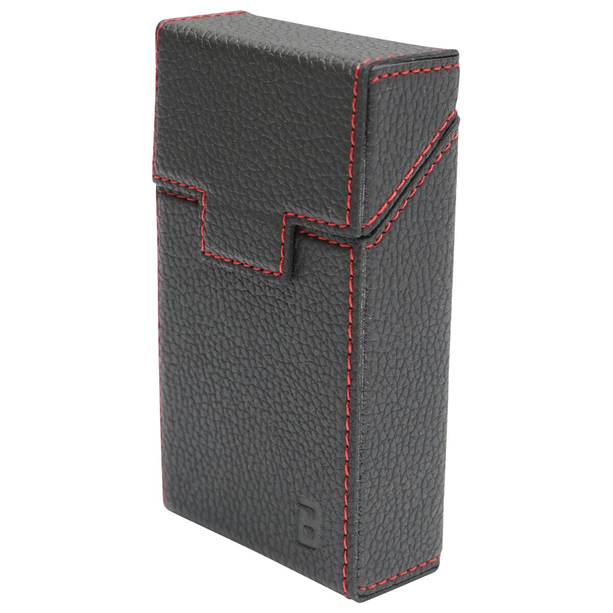 Husa neagra din piele pentru pachet de tigari P20 Breckner