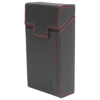 Husa neagra din piele pentru pachet de tigari P21 Breckner Husa neagra din piele pentru pachet de tigari P21 Breckner