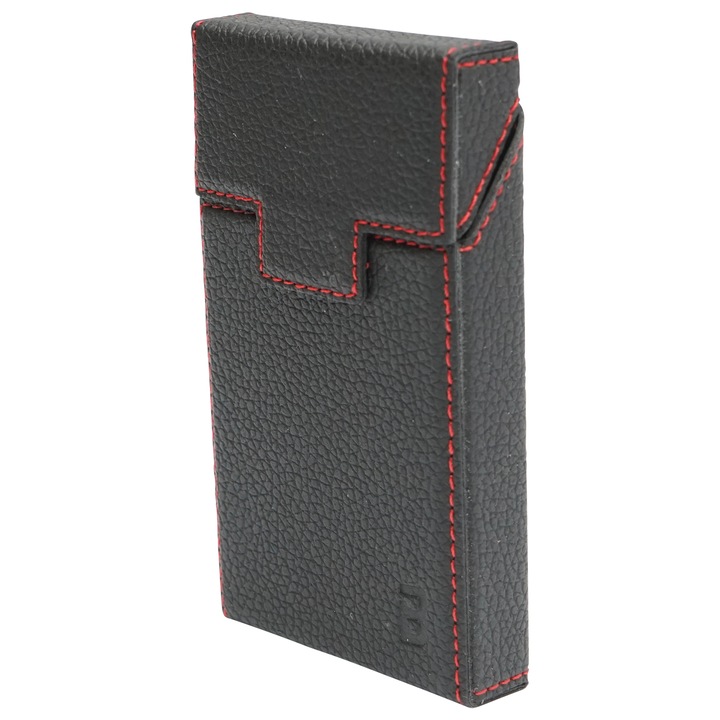 Husa neagra din piele pentru pachet de tigari P34 Breckner