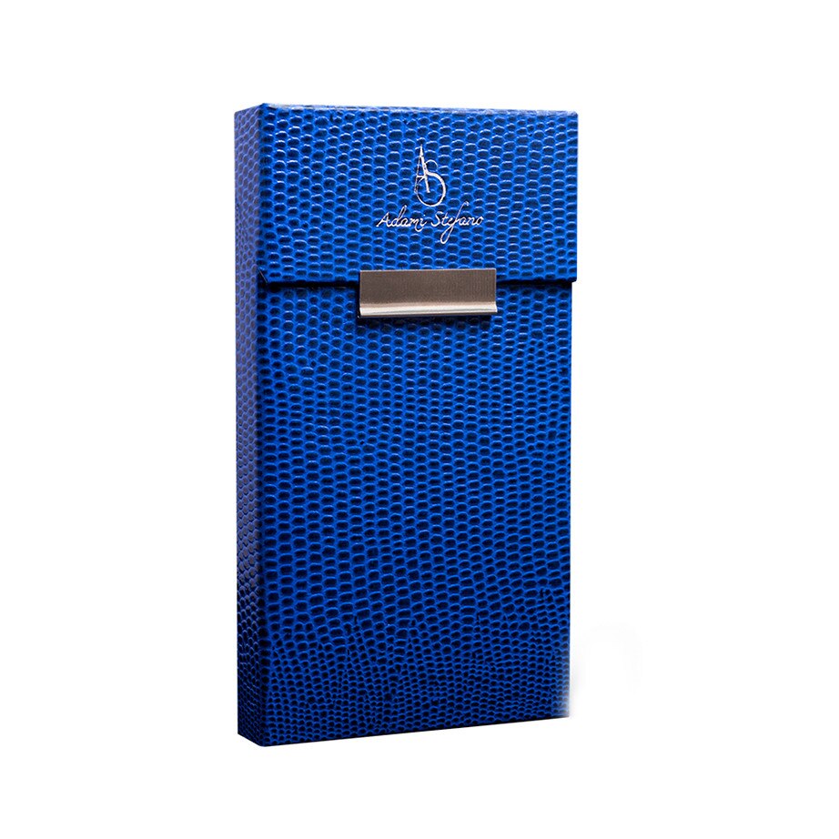Husa ADAMI STEFANO pentru Pachete de Tigari Slim Size lizard blue