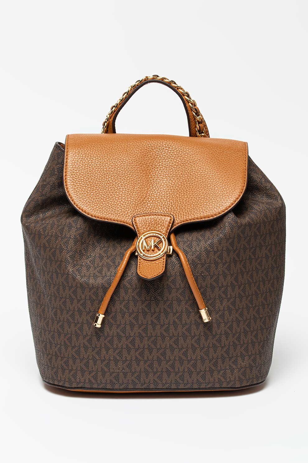 Michael Kors, Rucsac cu imprimeu si barete ajustabile Mina, Maro