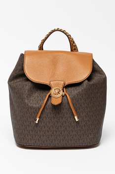Michael Kors, Rucsac cu imprimeu si barete ajustabile Mina, Maro Michael Kors, Rucsac cu imprimeu si barete ajustabile Mina, Maro
