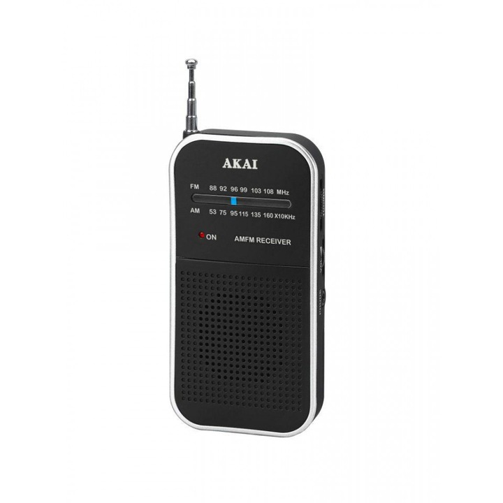 Radio portabil Akai APR-350, AM/FM, Negru