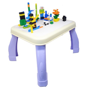 Set de 150 de Piese Multicolore, Medii, pentru Construit, Albastru Set de 150 de Piese Multicolore, Medii, pentru Construit, Albastru