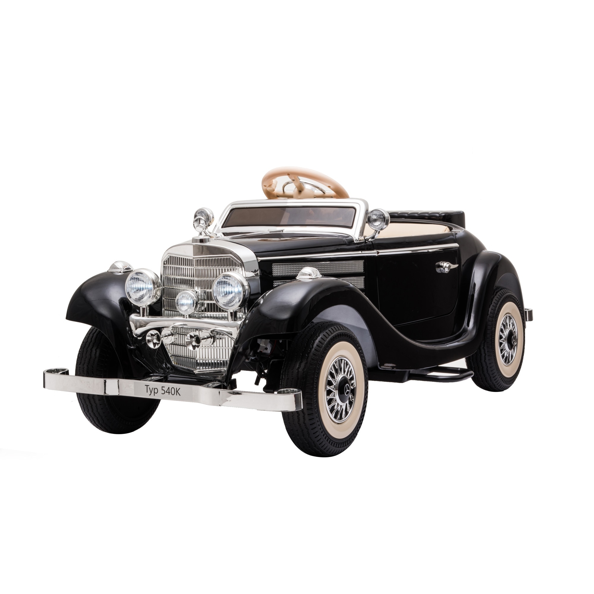 Masinuta electrica pentru copii Mercedes Retro TYP 540K (A200-power 4x4) Negru