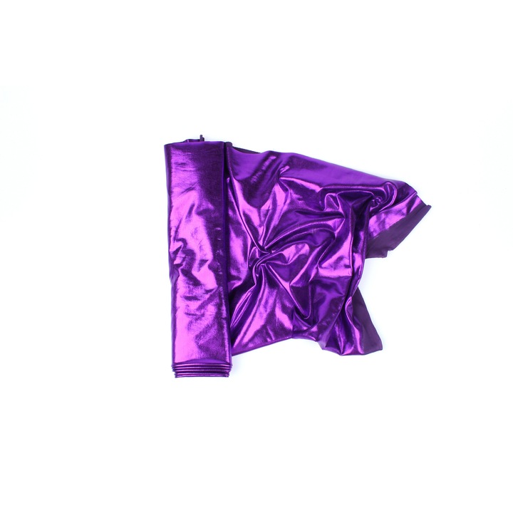 Tricot foliat LAMA, imitatie de piele, Violeta, 50 x 150 cm