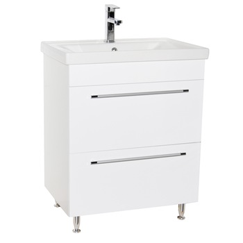 Baza si lavoar Badenmob , seria 754 cu sertare , 70.5x45.5x81cm , Alb Baza si lavoar Badenmob , seria 754 cu sertare , 70.5x45.5x81cm , Alb