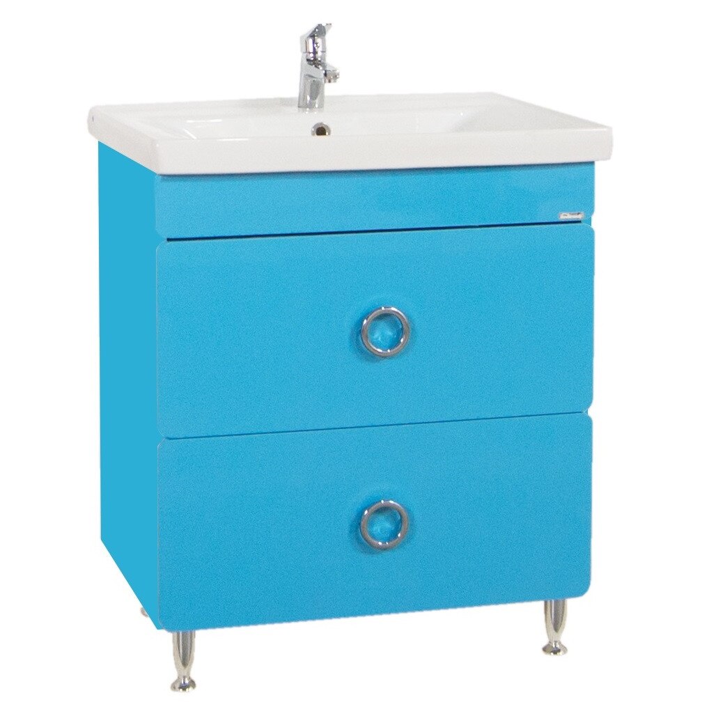 Baza si lavoar Badenmob , seria 780 , 70x81cm , Bleu