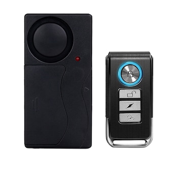 Alarma anti furt pentru biciclete si motociclete, Vaxiuja®, Wireless, 110dB, 10 niveluri, Senzor de vibratii, Telecomanda, Negru Alarma anti furt pentru biciclete si motociclete, Vaxiuja®, Wireless, 110dB, 10 niveluri, Senzor de vibratii, Telecomanda, Negru