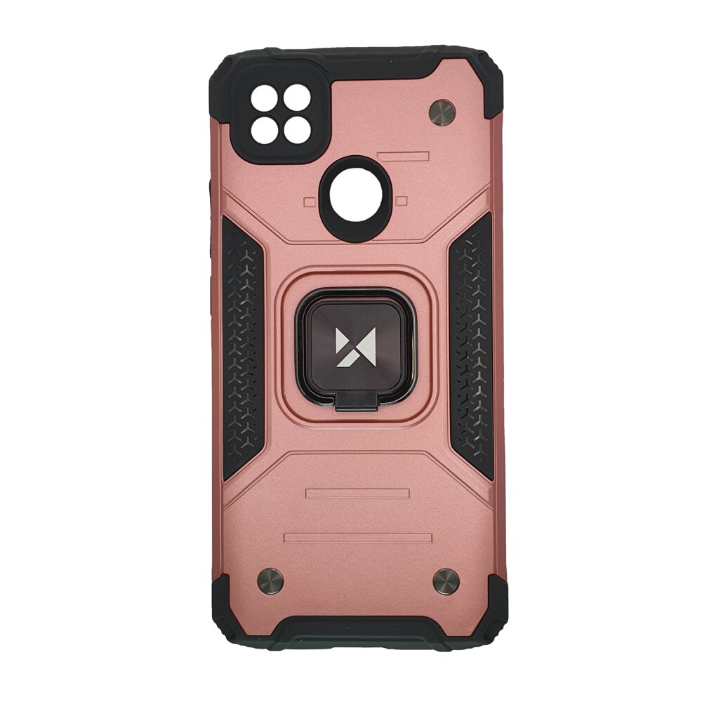 Husa Compatibila Xiaomi Redmi 9C , Ring Armor Case Kickstand, Wozinsky, Roz