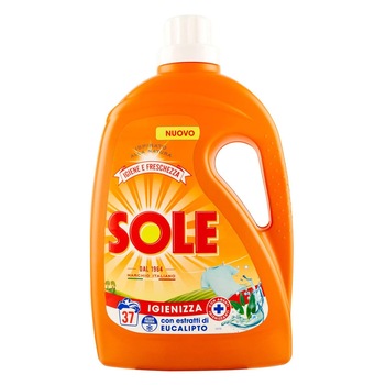 Detergent Lichid igienizant SOLE Extract de Eucalipt, 37 Spalari, 1.85L Detergent Lichid igienizant SOLE Extract de Eucalipt, 37 Spalari, 1.85L