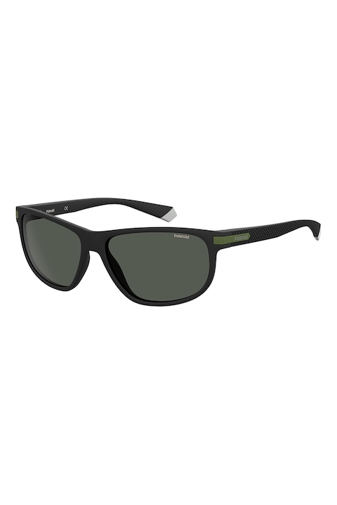 Polaroid, Правоъгълни слънчеви очила с поляризация, Морско зелено/Черен