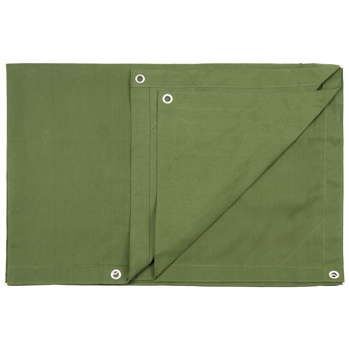 Prelata foaie de cort canvas Max Fuchs verde cu ochiuri metalice 365 x 487 cm