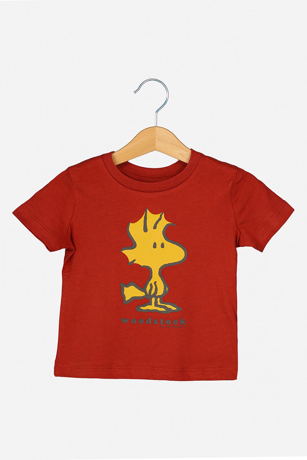 GAP, Tricou de bumbac organic cu imprimeu, rosu inchis, galben, gri inchis