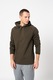 GAP, Hanorac din amestec de bumbac cu maneci raglan, Verde feriga, M