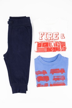 GAP, Set de imbracaminte de bumbac organic - 3 piese, Bleumarin/alb/albastru GAP, Set de imbracaminte de bumbac organic - 3 piese, Bleumarin/alb/albastru