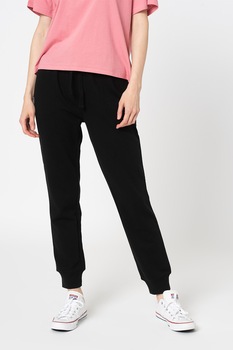GAP, Pantaloni sport conici cu snur in talie, Negru GAP, Pantaloni sport conici cu snur in talie, Negru