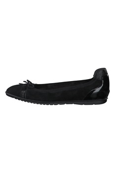 Tamaris, Balerini din piele intoarsa cu detaliu funda, Negru Tamaris, Balerini din piele intoarsa cu detaliu funda, Negru
