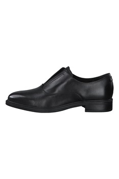 Tamaris, Pantofi slip-on din piele, Negru, 39 Tamaris, Pantofi slip-on din piele, Negru, 39