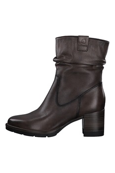 Tamaris, Botine din piele cu aspect texturat, Negru Tamaris, Botine din piele cu aspect texturat, Negru