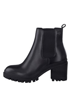 Tamaris, Botine Chelsea din piele, Negru, 41 Tamaris, Botine Chelsea din piele, Negru, 41